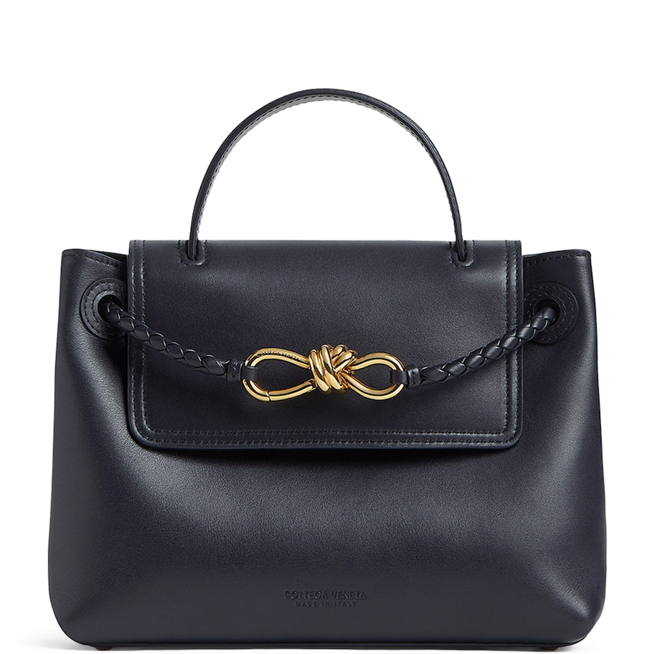 Blue Leather Ciao Ciao Top-Handle Bag