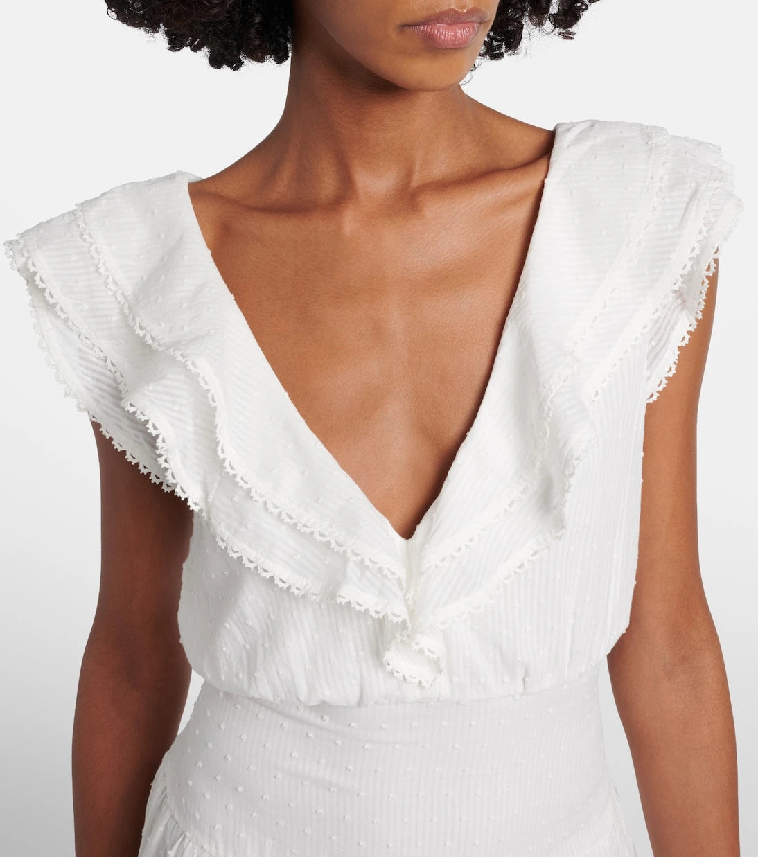 Poupette St Barth - Della ruffled cotton minidress