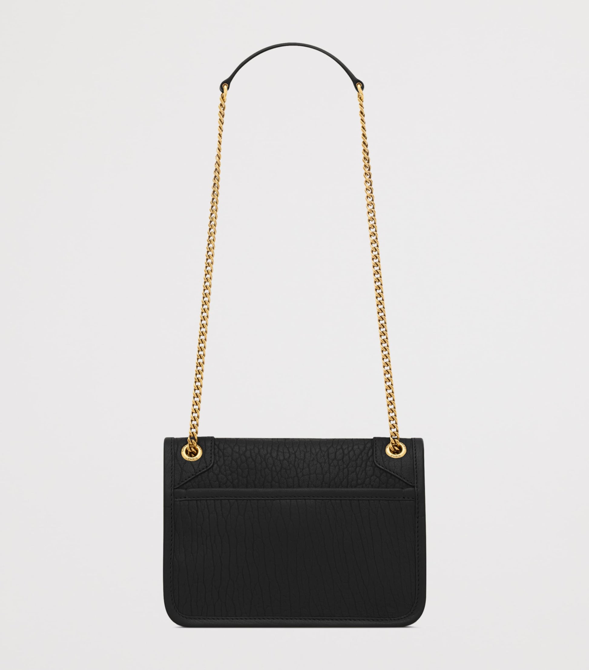 Saint Laurent Black Mini Leather Niki Shoulder Bag