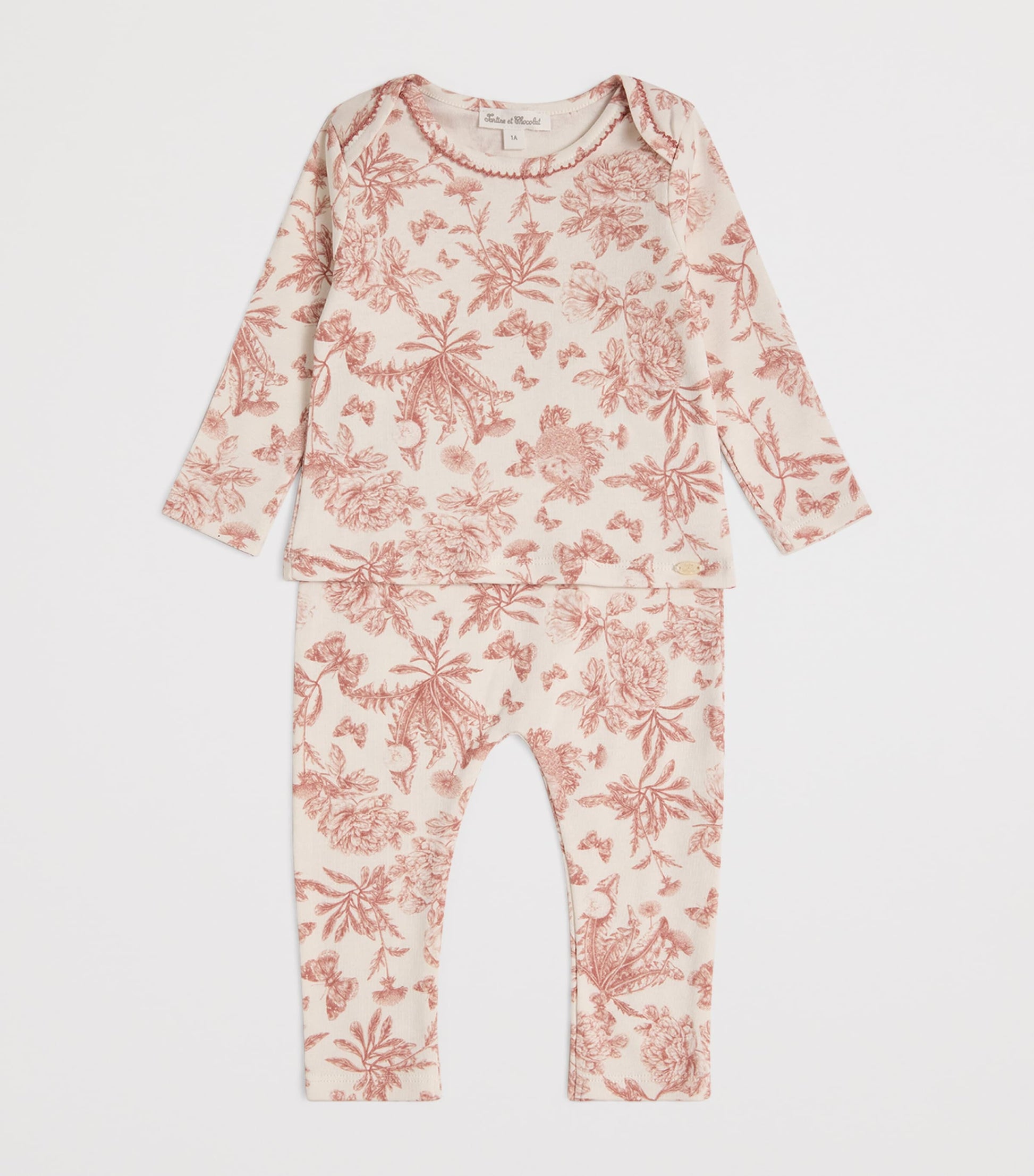 Printed Top and Leggings Set (1 Month – 4 Years)