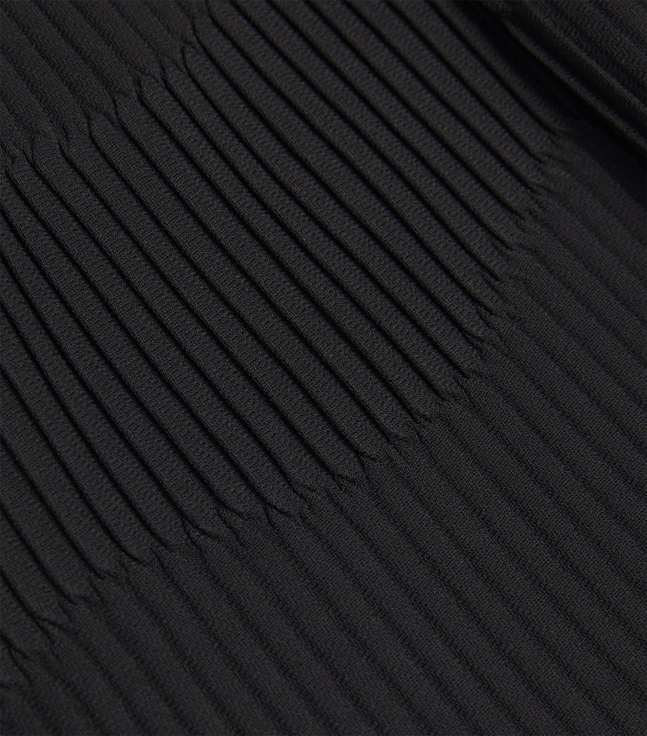 Claudie Pierlot Black Pleated Midi Skirt