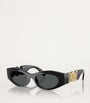 Black Acetate Oval Sunglasses