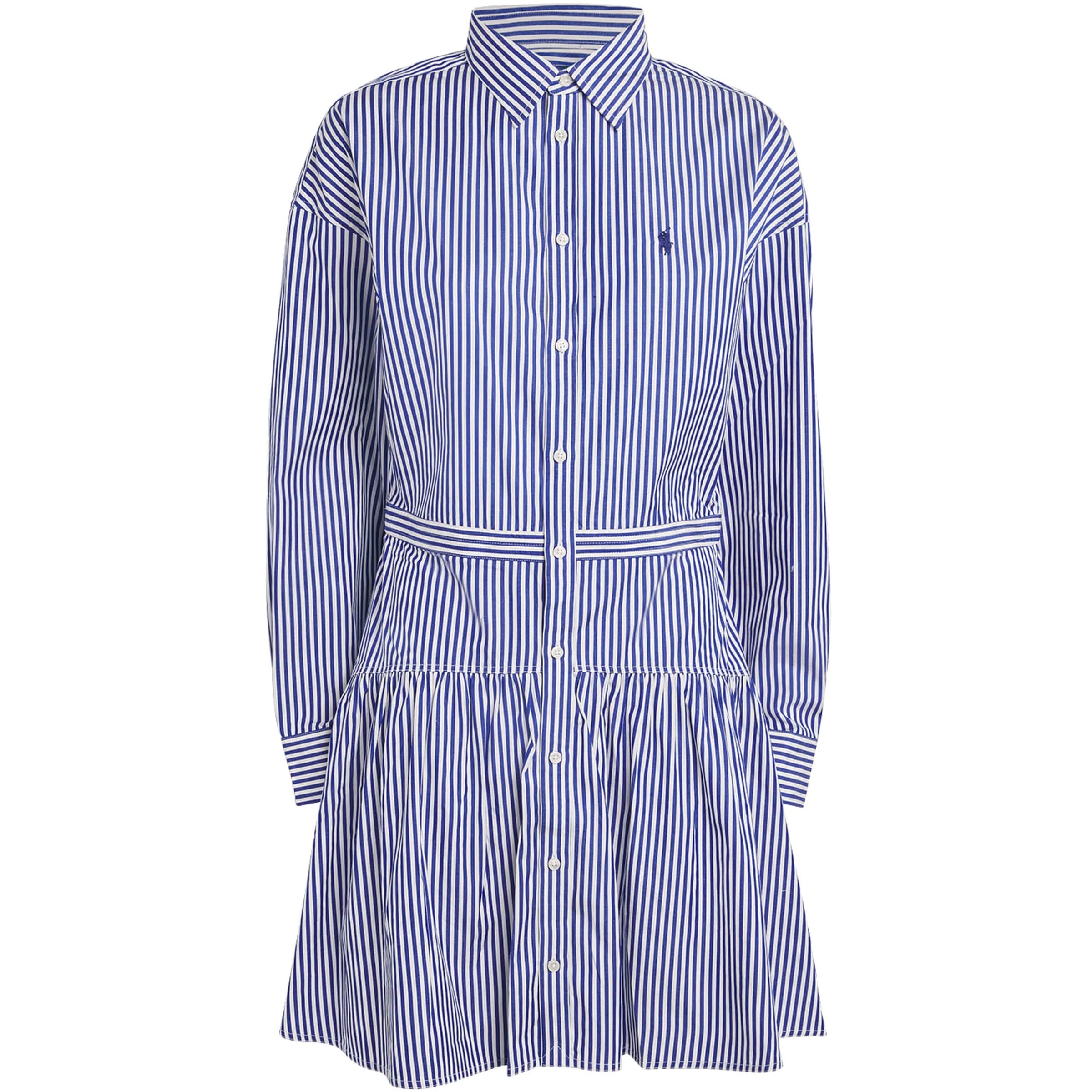 Polo Ralph Lauren Multi Cotton Stripe Mini Shirt Dress