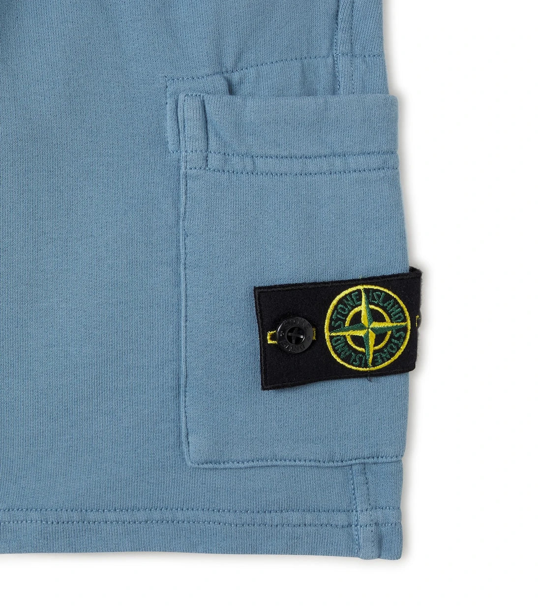 Stone Island Junior - Compass cotton jersey shorts
