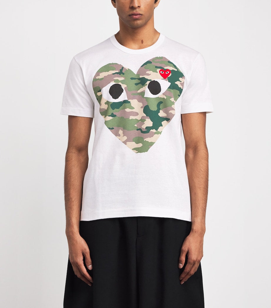 Camouflage Large Heart Logo T-Shirt