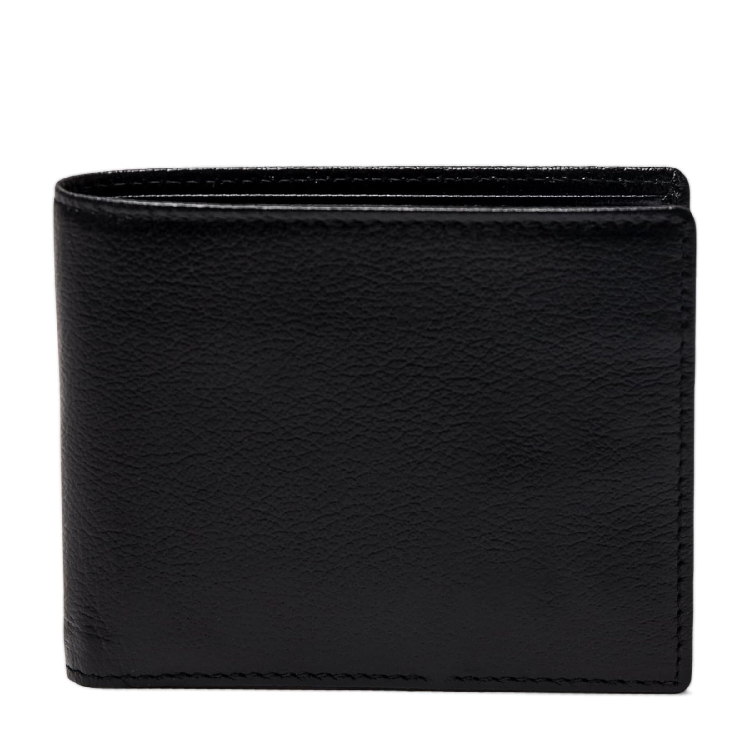 Ettinger Black 6-Slot Capra Bifold Wallet