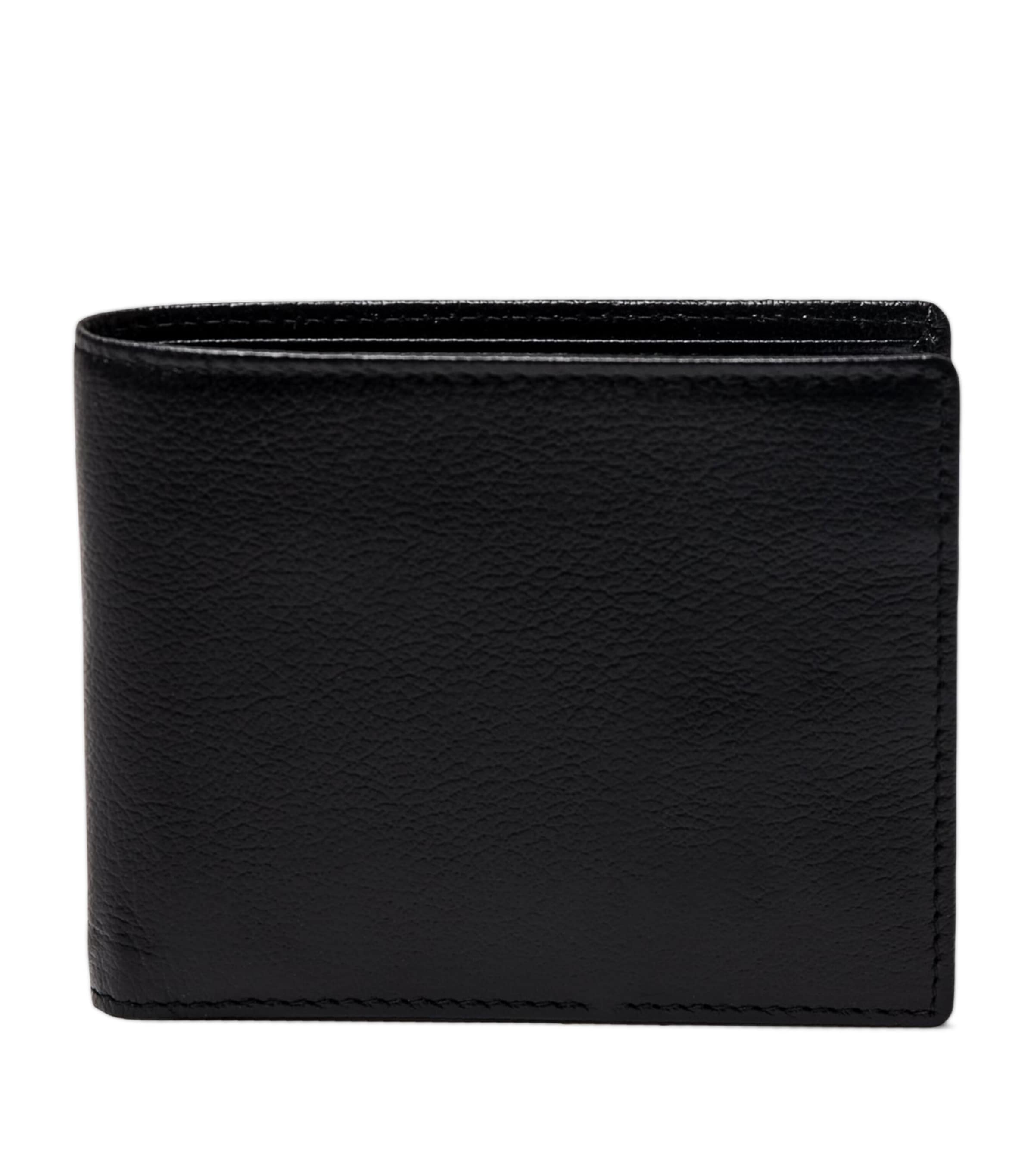 Ettinger Black 6-Slot Capra Bifold Wallet
