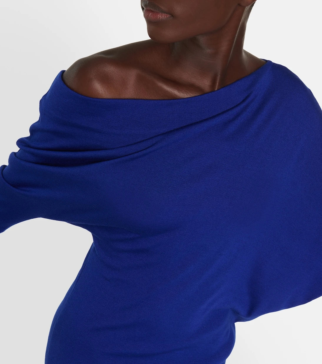 Tom Ford - Off-shoulder cashmere and silk midi dress