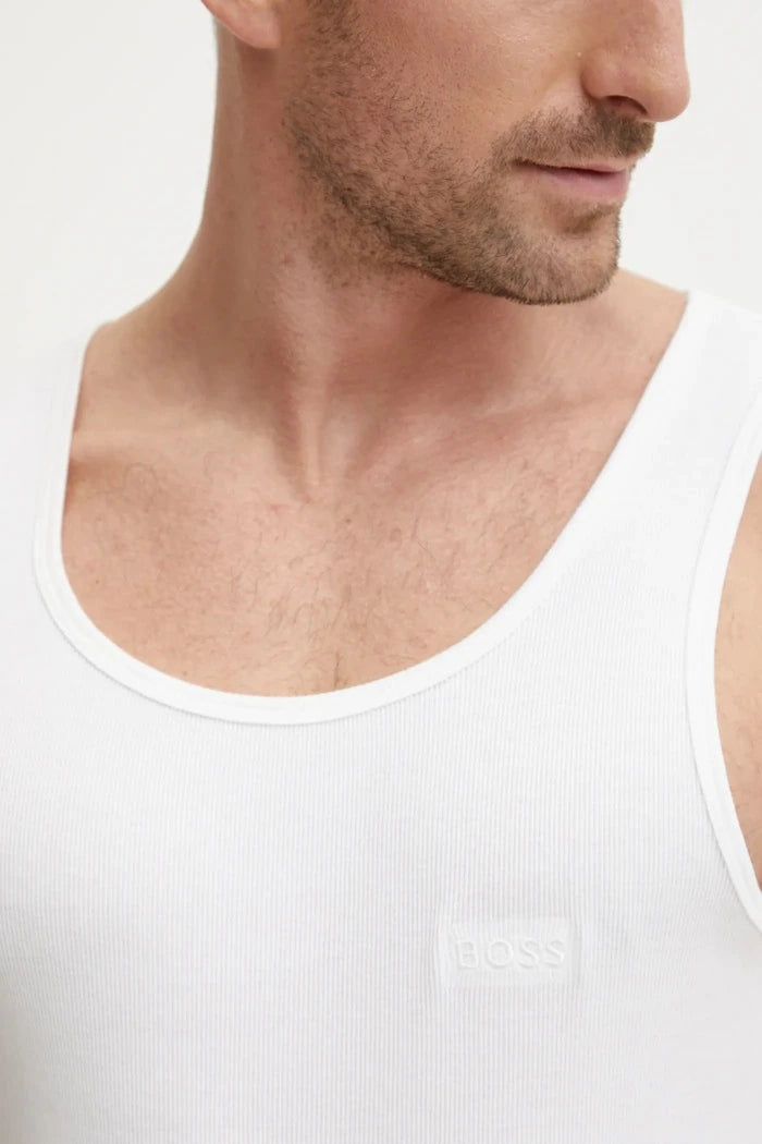 BOSS Erkek Pamuklu Atlet TankTop3P RibClassic 3'lü