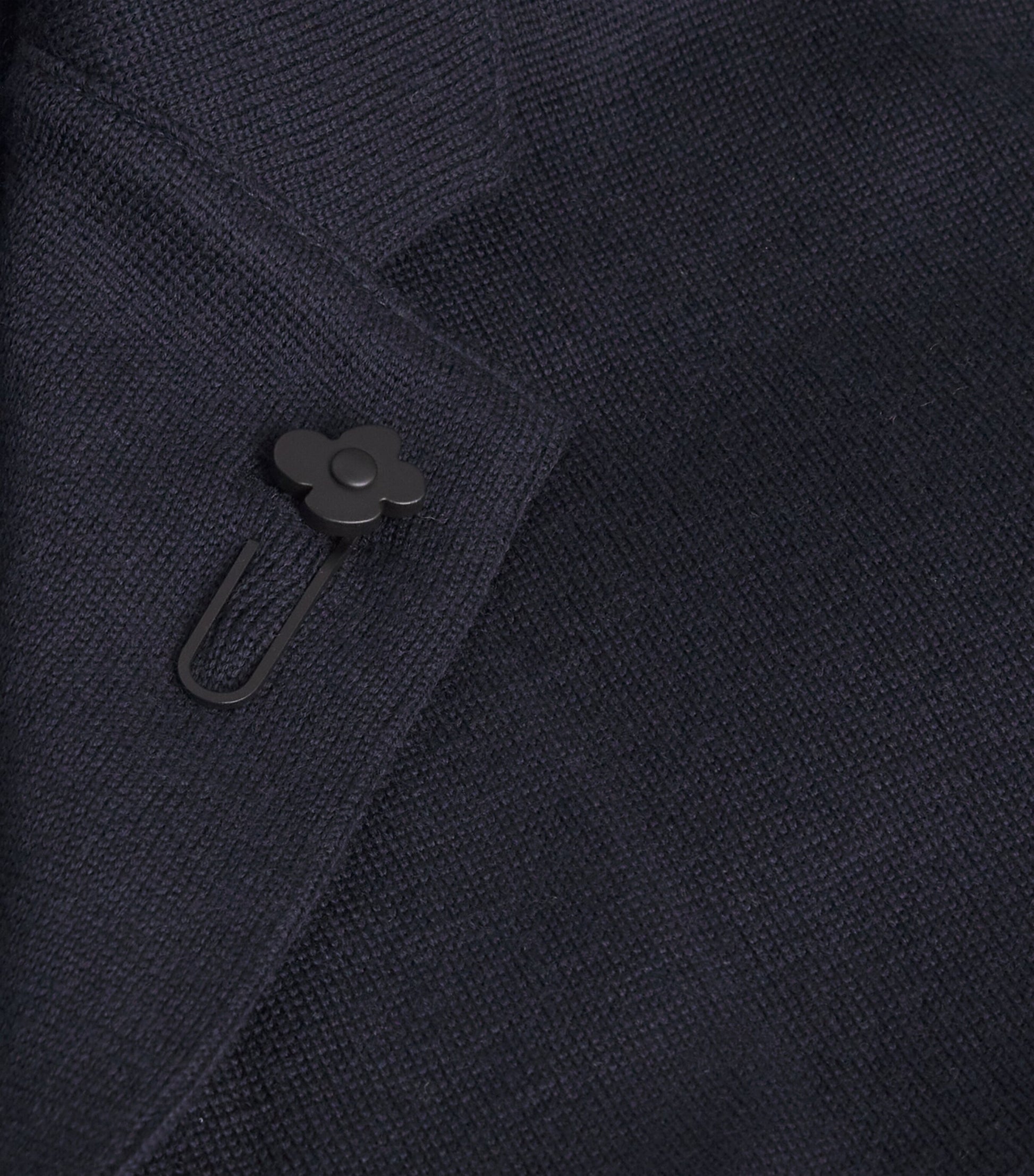 Lardini Navy Virgin Wool Knitted Blazer