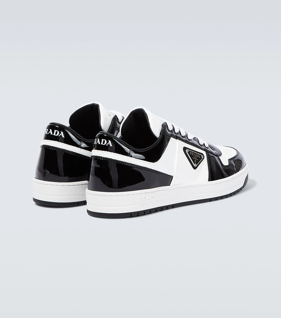 Prada - Downtown leather low-top sneakers
