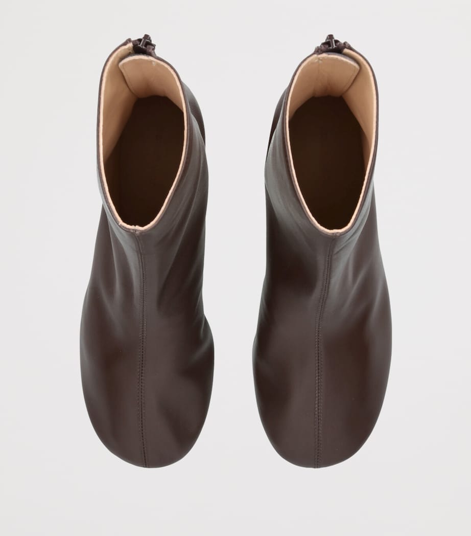 Dear Frances Brown Leather Harlie Ankle Boots 55