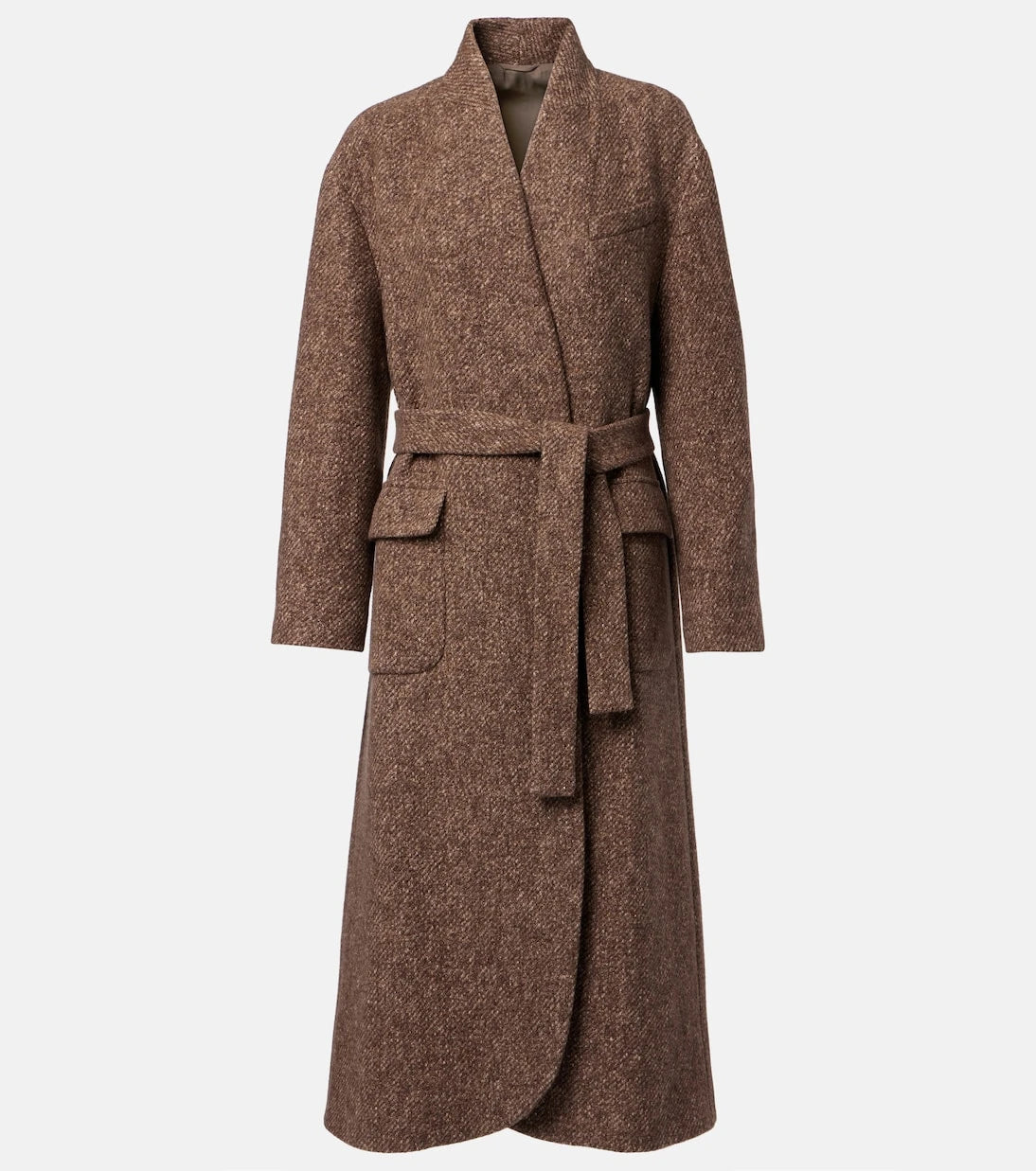 Brunello Cucinelli - Belted wool and cashmere overcoat