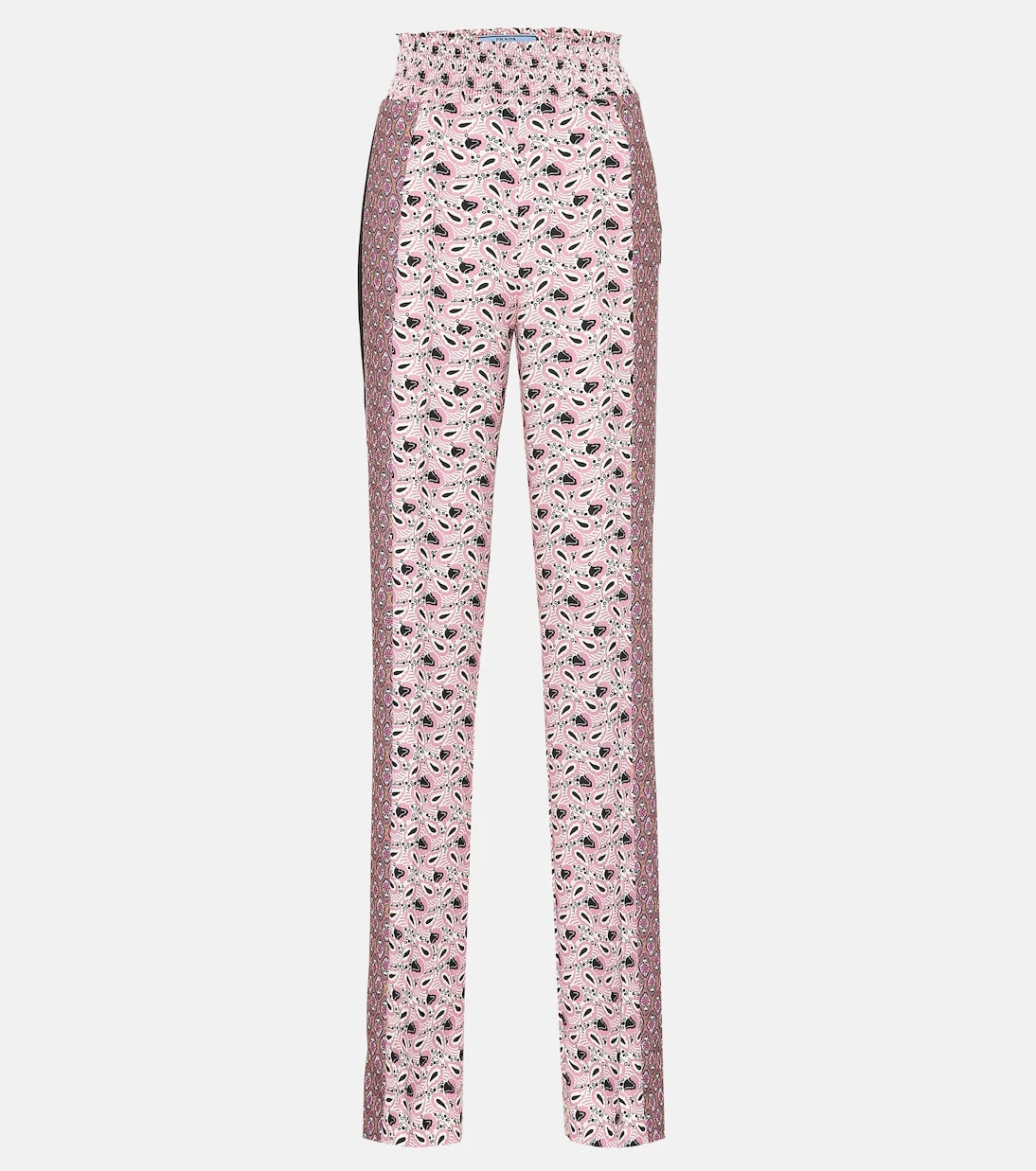 Prada - Printed high-rise crêpe pants