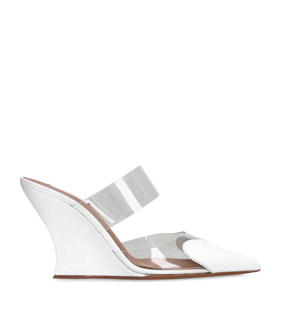 Alaïa Patent Coeur Mules 90