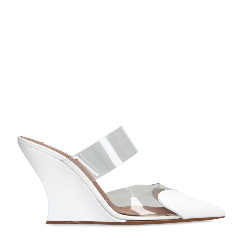 Alaïa Patent Coeur Mules 90