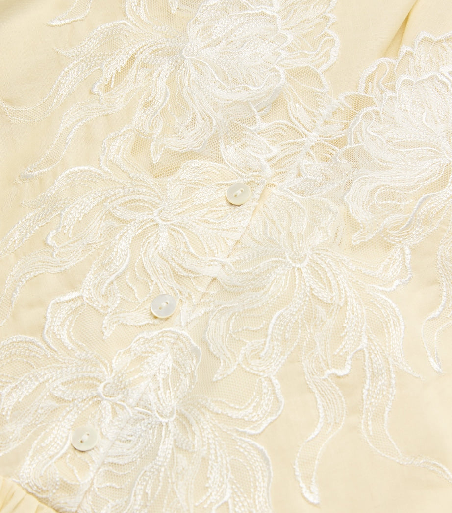 Bocan Beige Cotton Clariss Nightdress