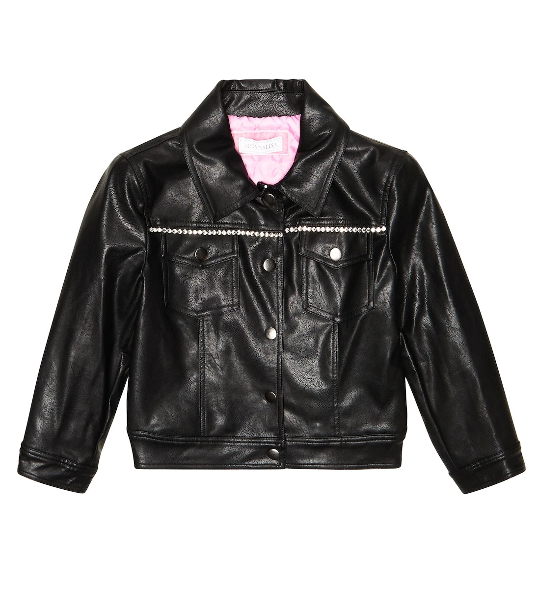 Monnalisa - x Disney® embellished biker jacket