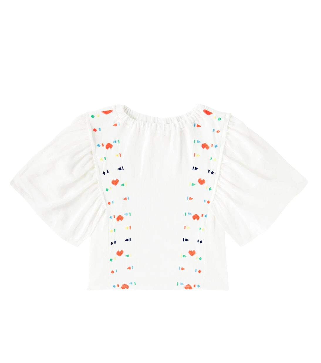 Fábula - Embroidered cotton top