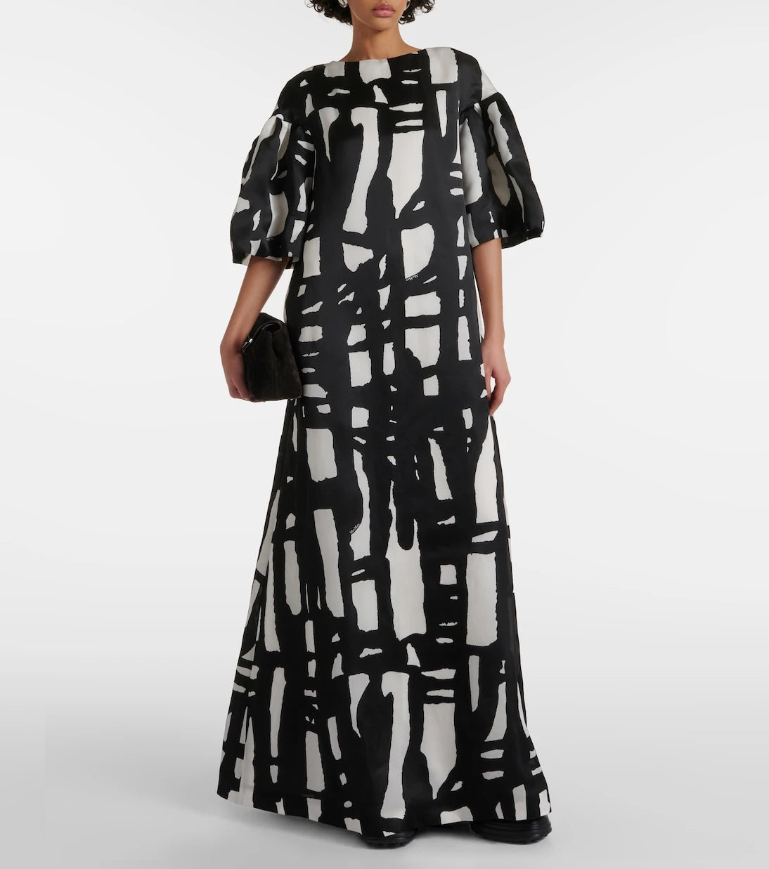 Max Mara - Printed silk organza gown