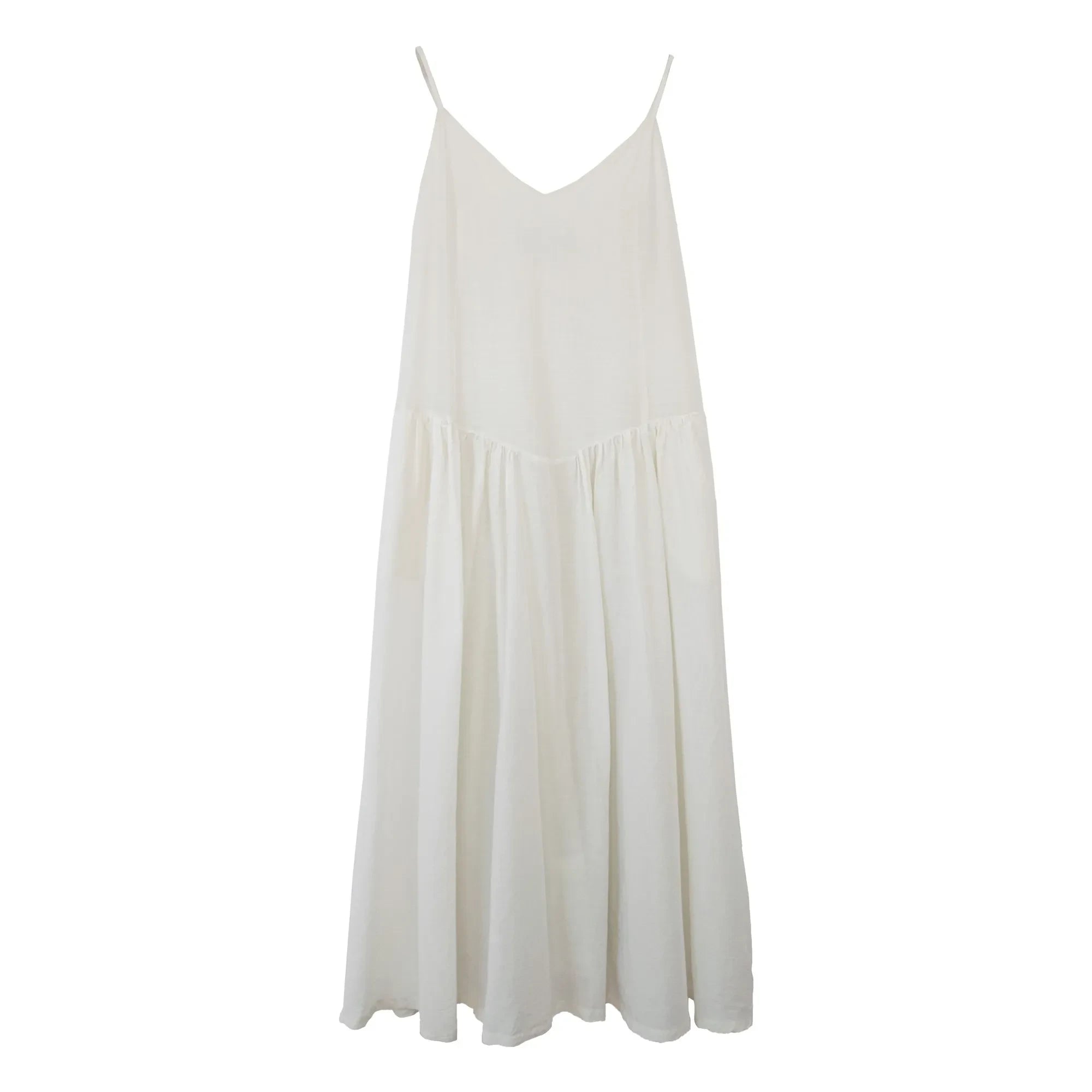 THEAVANT - Grace Cotton and Silk Poplin Dress | White