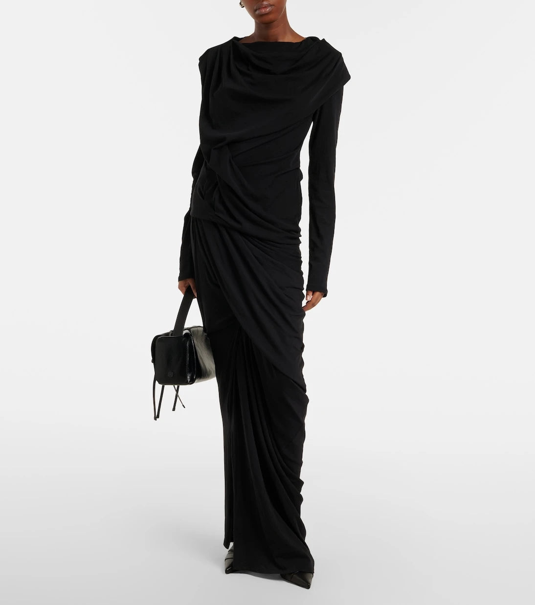 Entire Studios - Draped cotton-blend jersey top