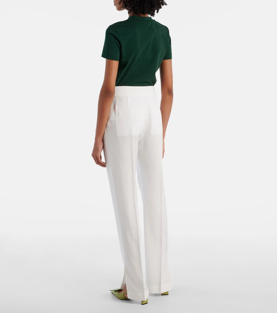 Jacquemus - Tibau high-rise canvas slim pants