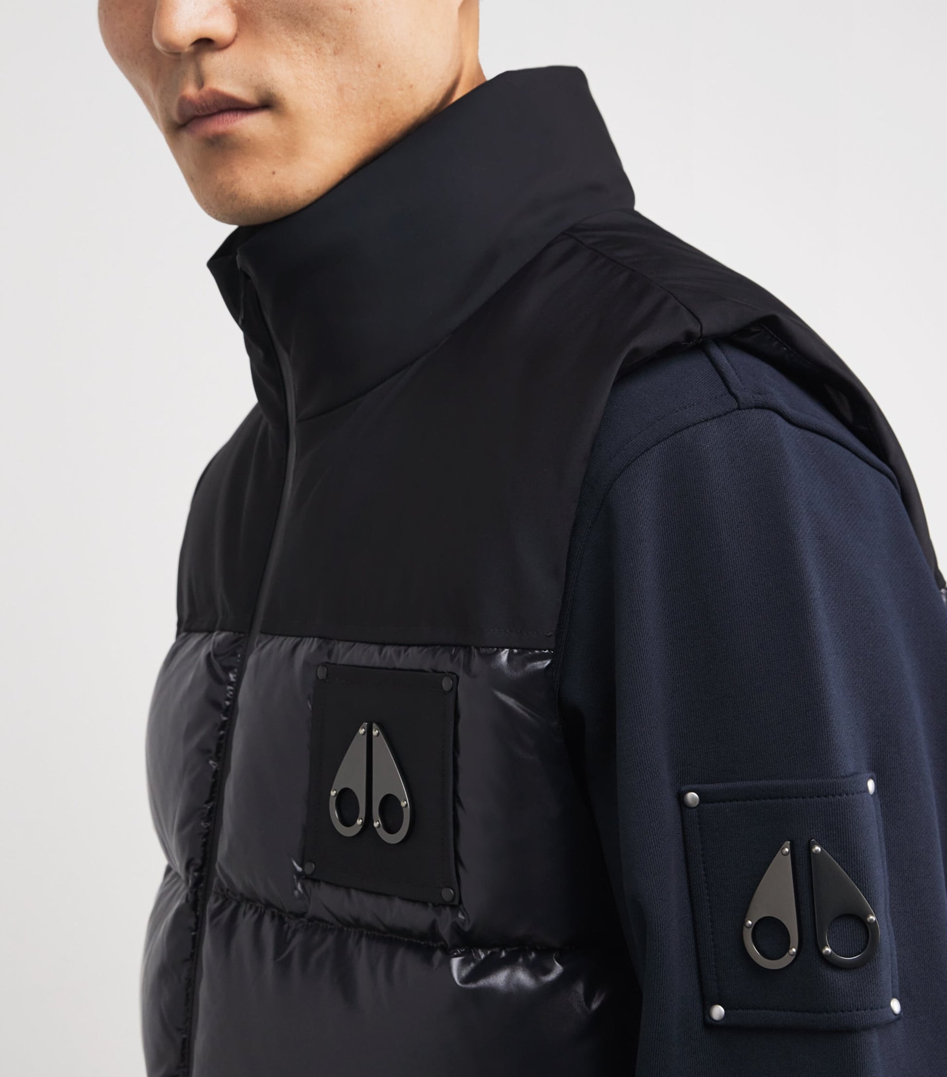 Moose Knuckles Black Down-Filled Victory Peak Gilet