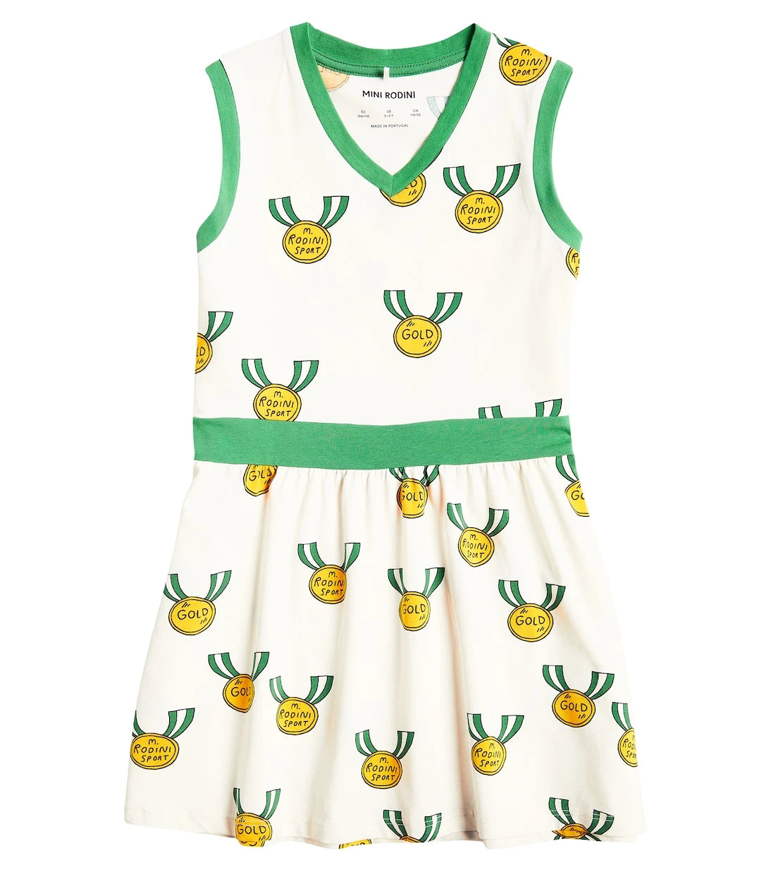 Mini Rodini - Medals cotton-blend jersey dress
