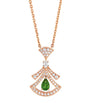 Rose Gold, Diamond and Green Tourmaline Divas' Dream Necklace
