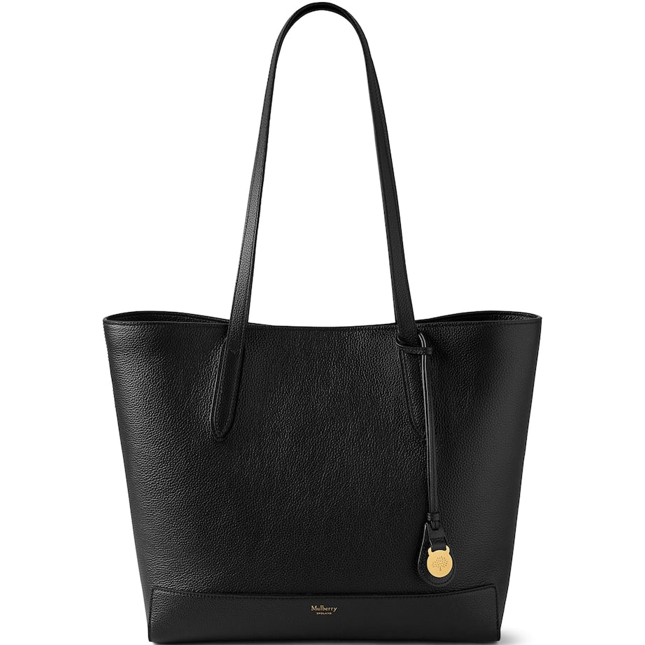 Mulberry Black Leather East West Tote Bag