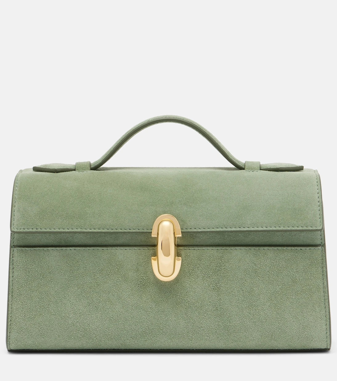 Savette - Symmetry Pochette Small suede top-handle bag