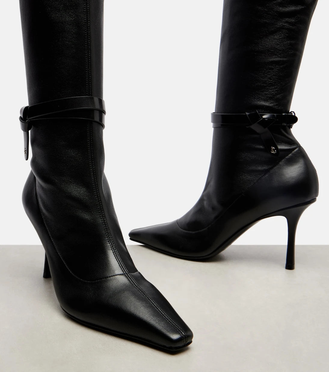 Jimmy Choo - Camie 85 leather over-the-knee boots