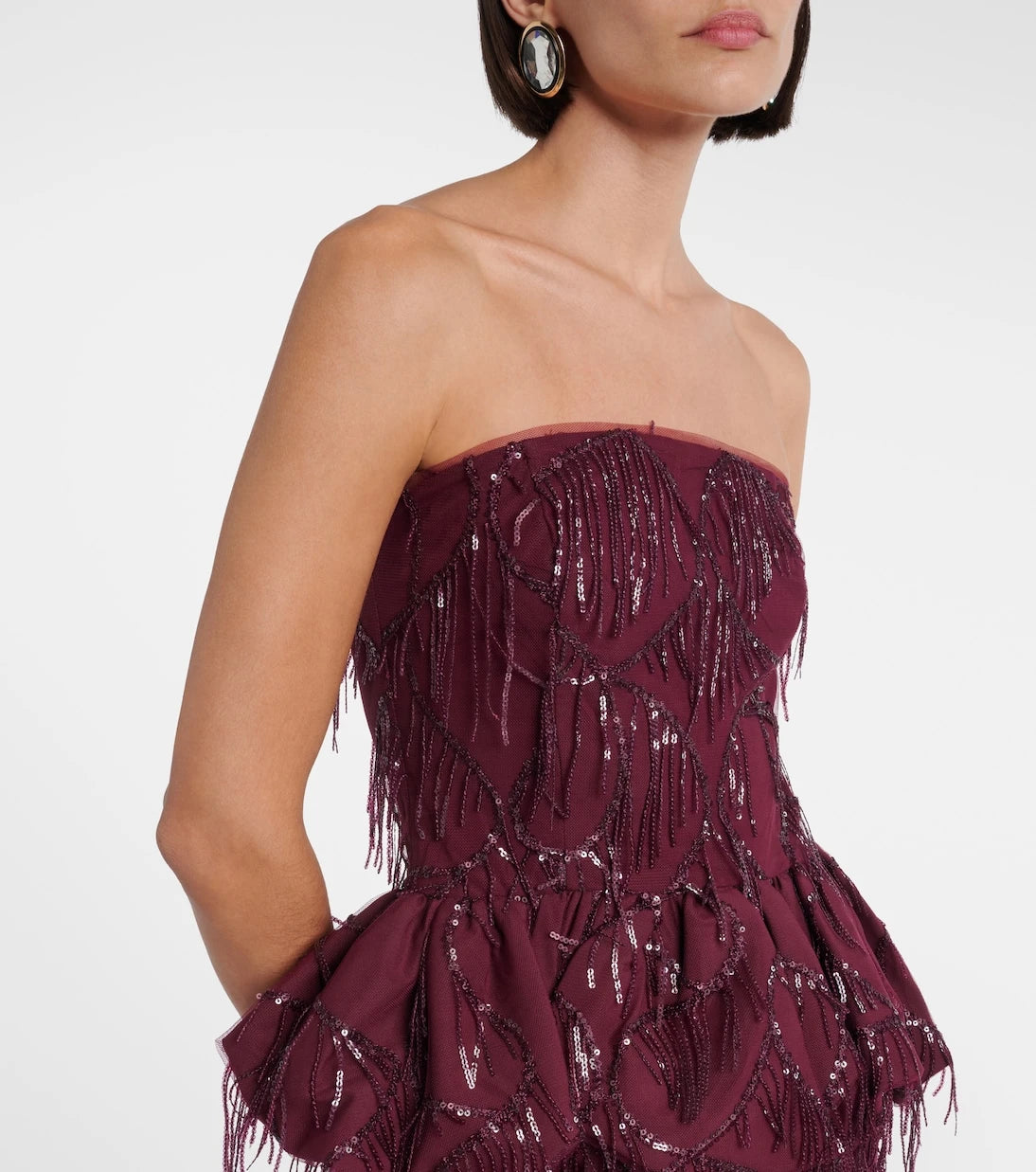 Rotate - Sequined peplum top