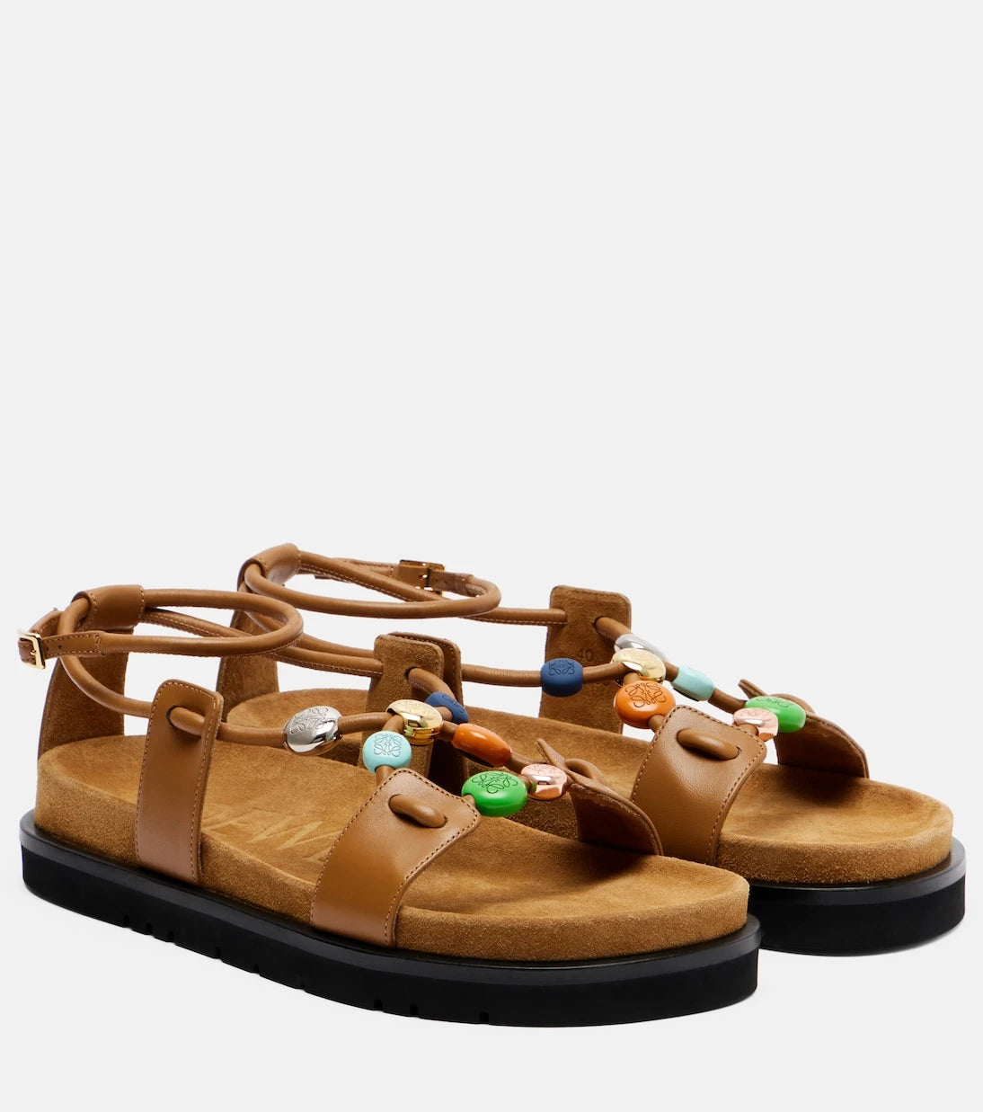 Loewe - Paula's Ibiza Pebble Beads leather sandals