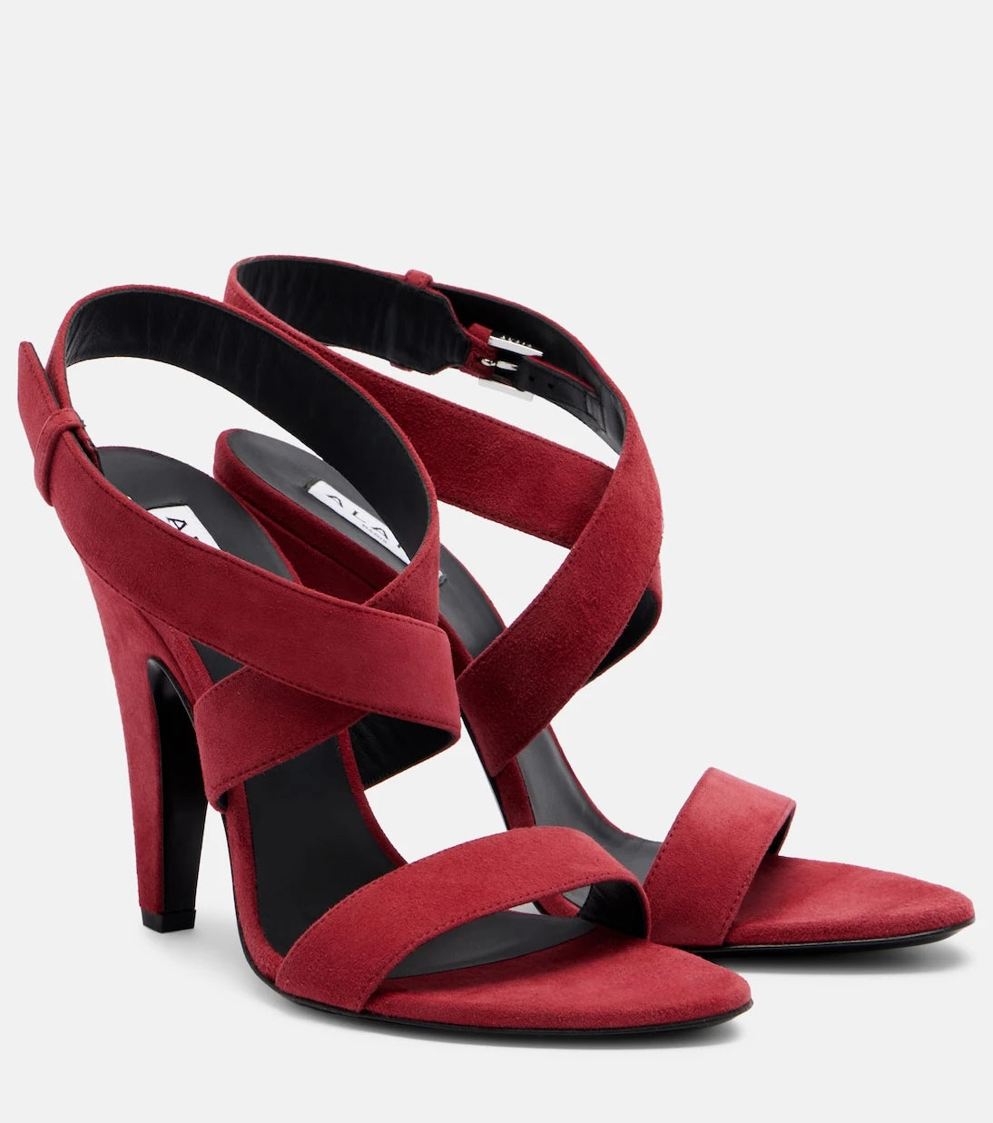 Alaïa - Cone suede slingback sandals