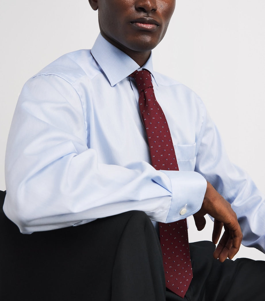 Emporio Armani Silk-Wool Jacquard Tie