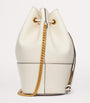 Valentino Garavani White Leather VLogo Bucket Bag