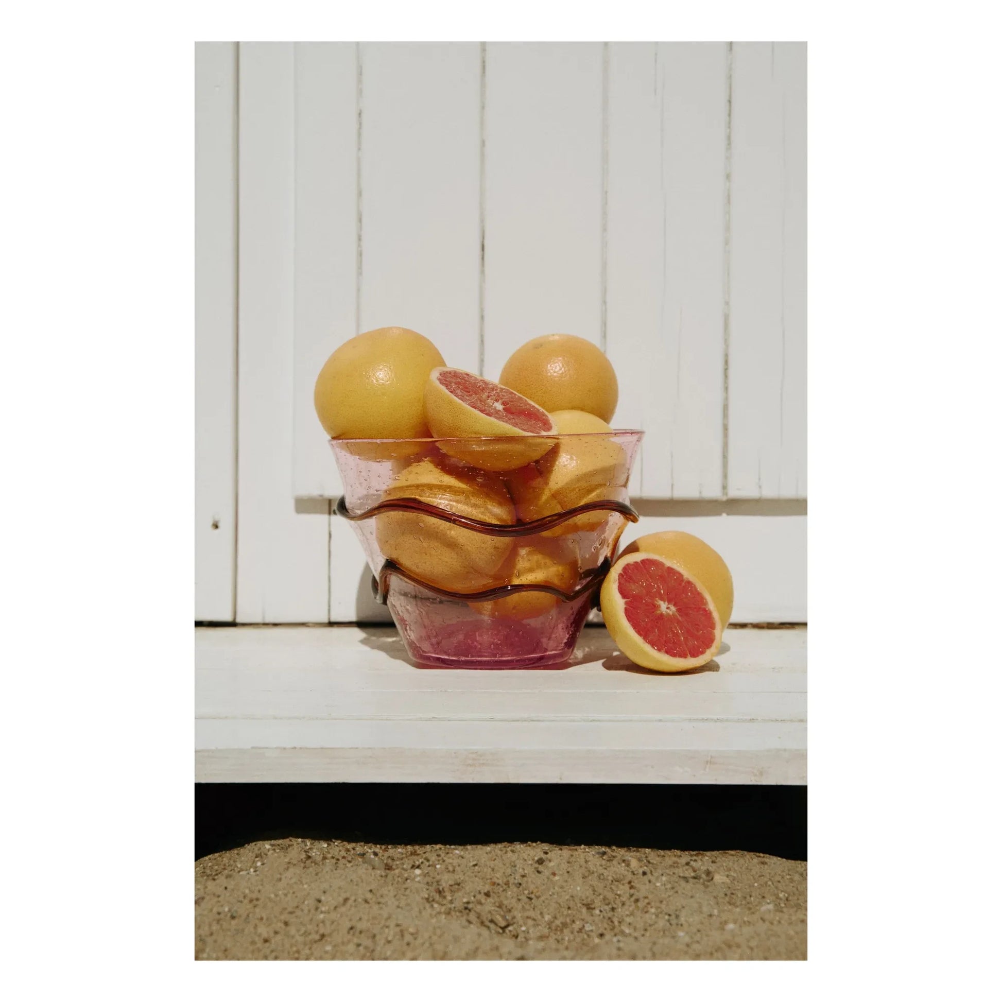 Denise - Romeo glass salad bowl | Fuchsia