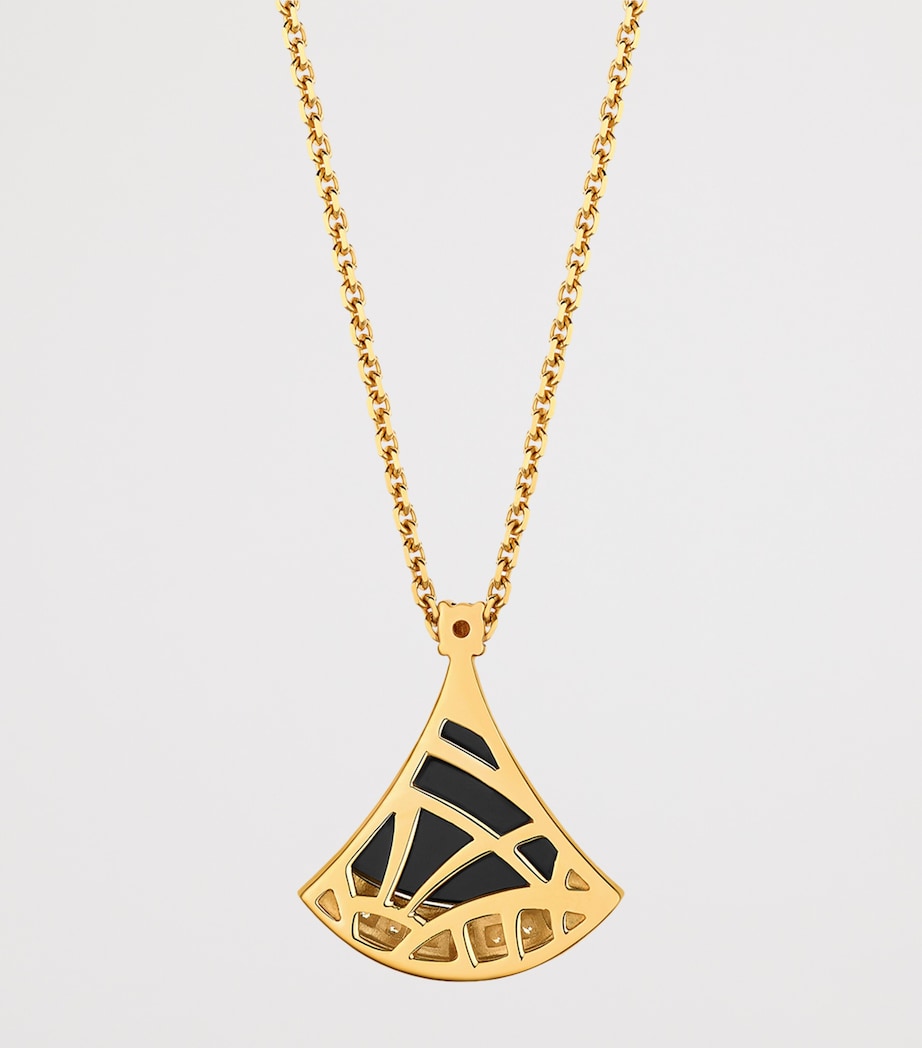 Yellow Gold, Diamond and Onyx Divas’ Dream Necklace