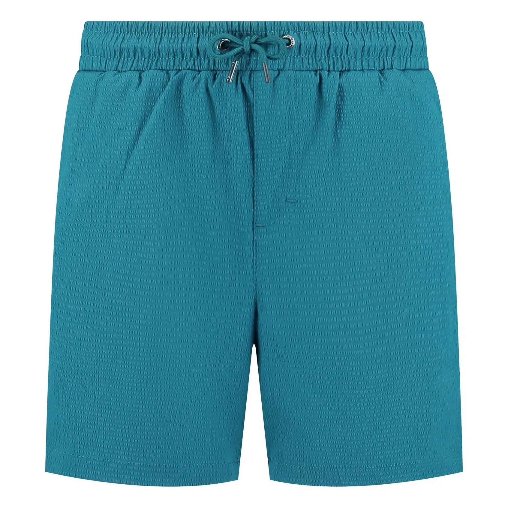 Beachlife - Seersucker Swim Shorts | Peacock blue