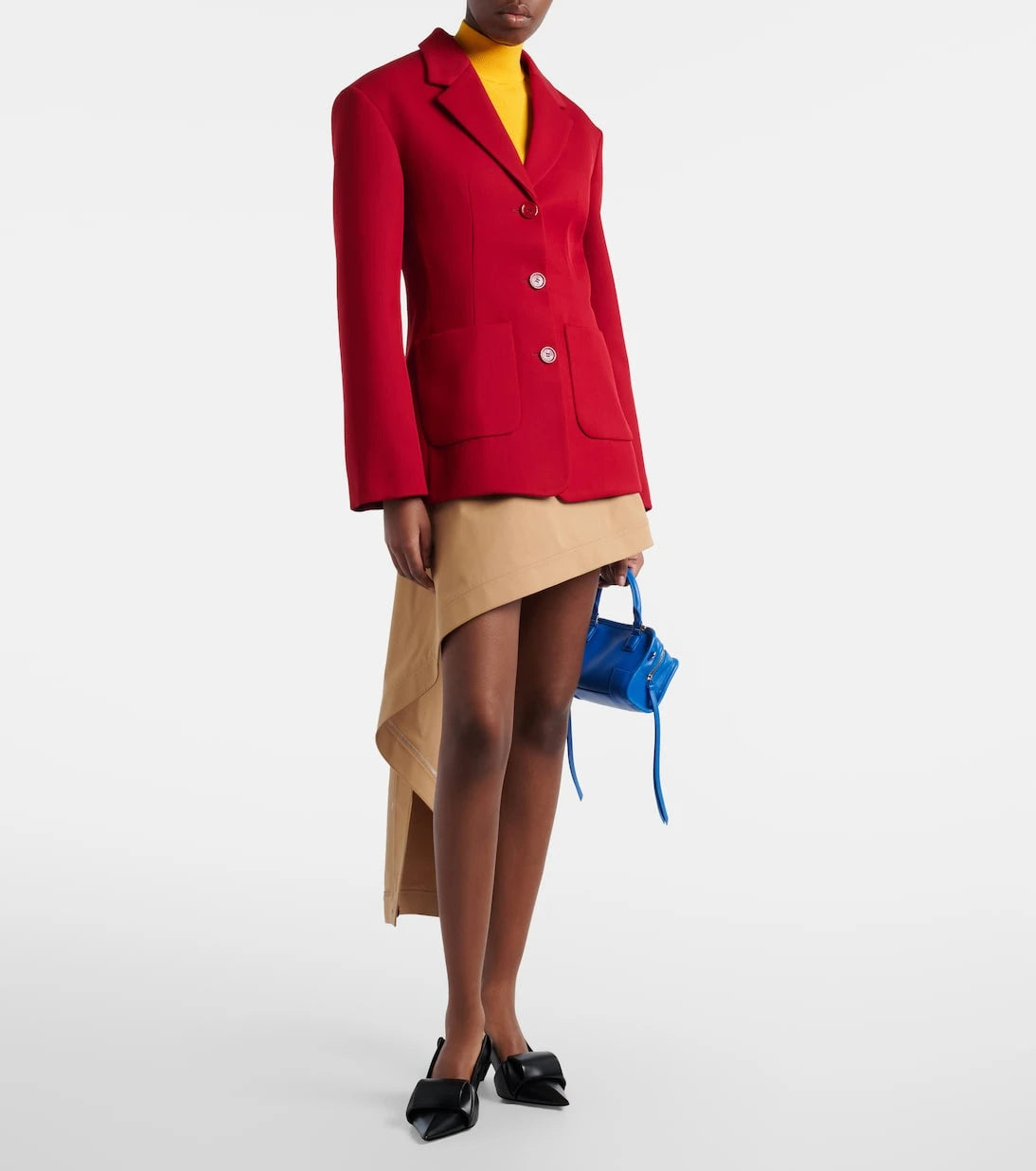 Loewe - حذاء ميولز أوريجامي الجلدي