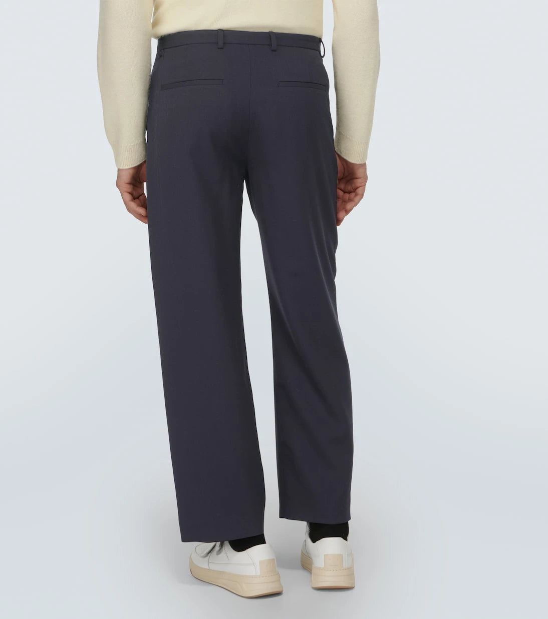 Acne Studios - بنطال مستقيم من مزيج الصوف Prop