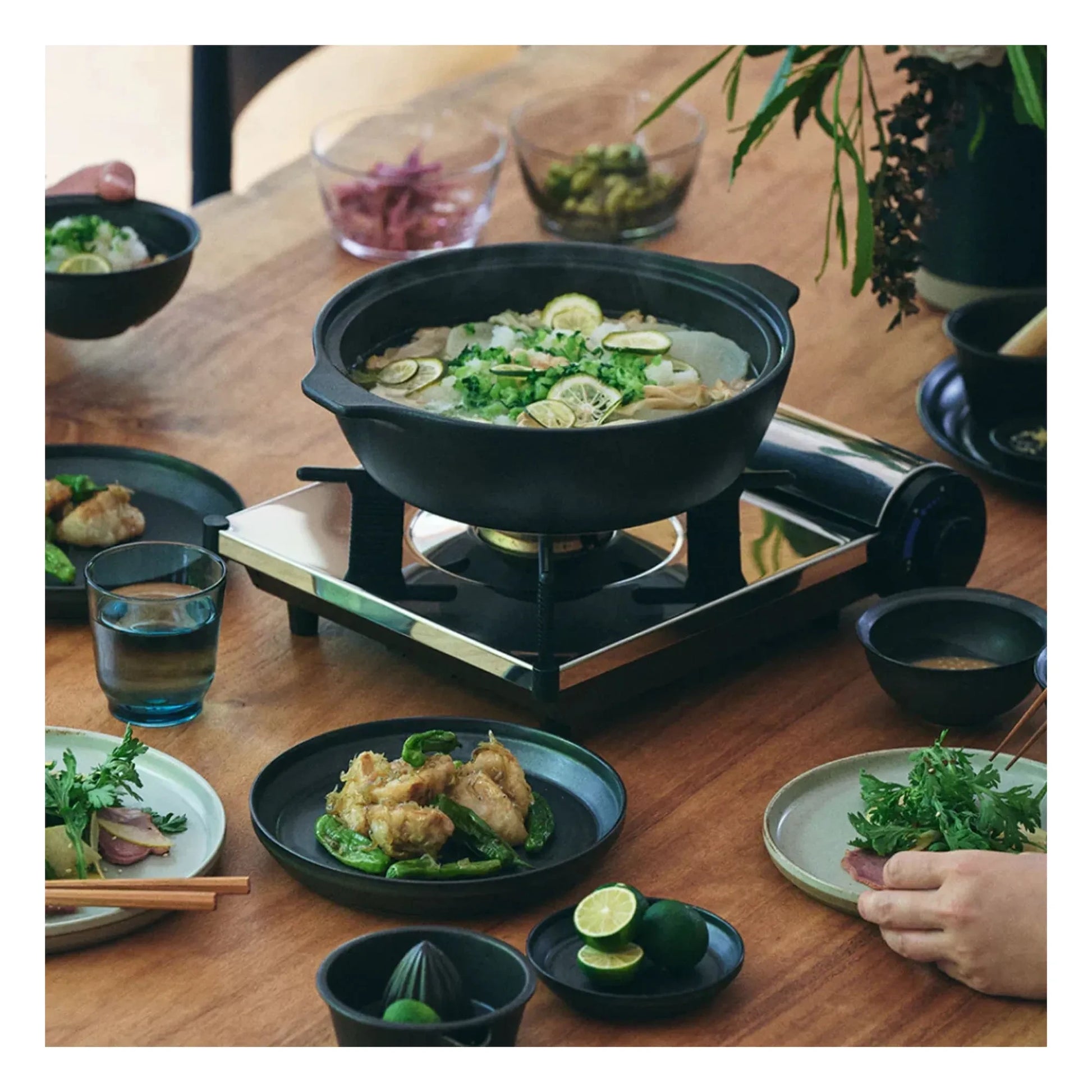 Kinto - Ceramic pot Kakomi 1.2L | Black