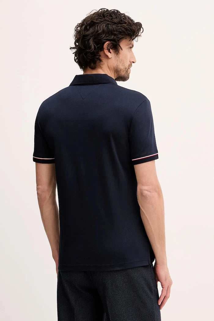 Памучна тениска с яка Tommy Hilfiger