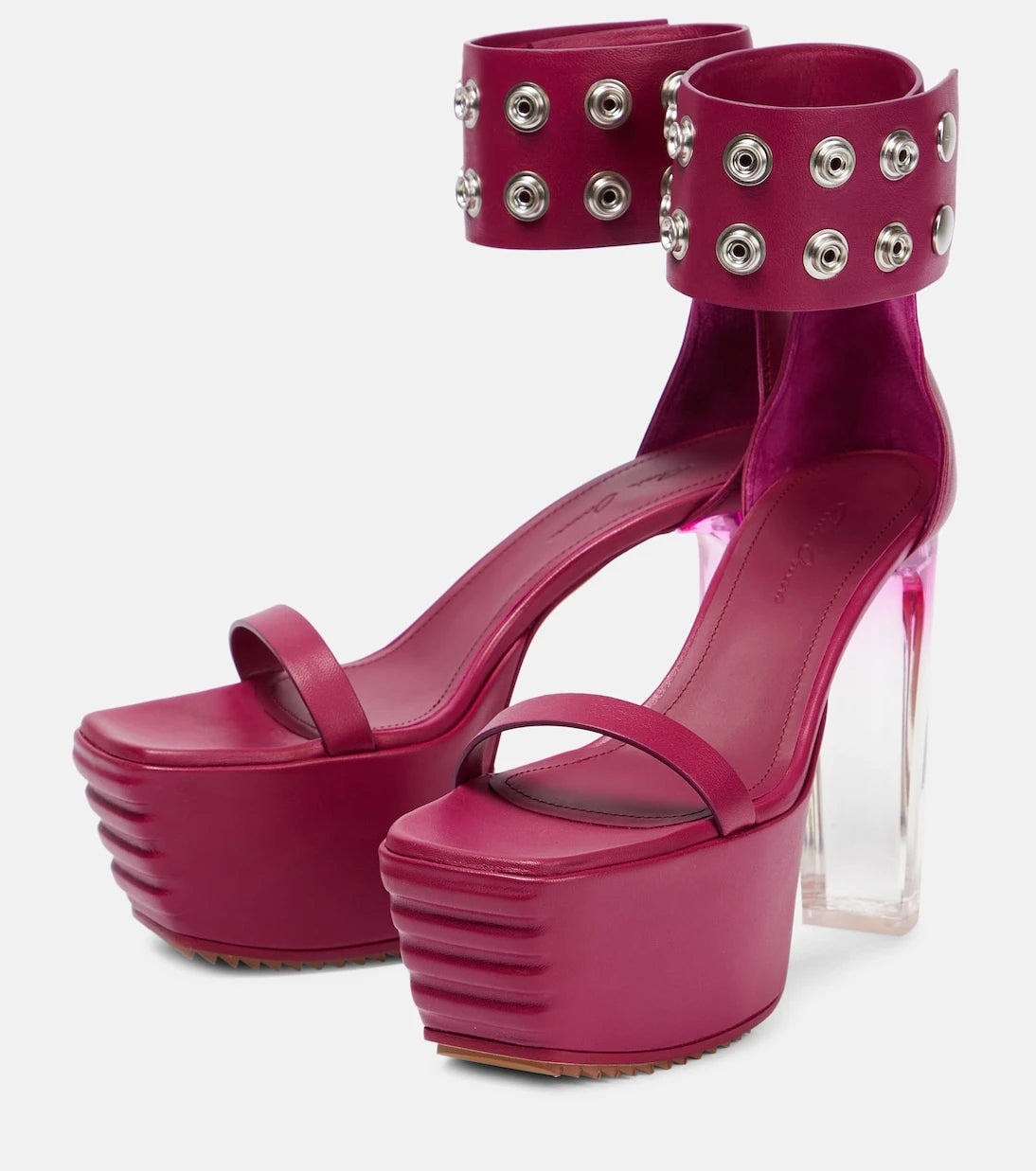 Rick Owens - Minimal leather platform sandals