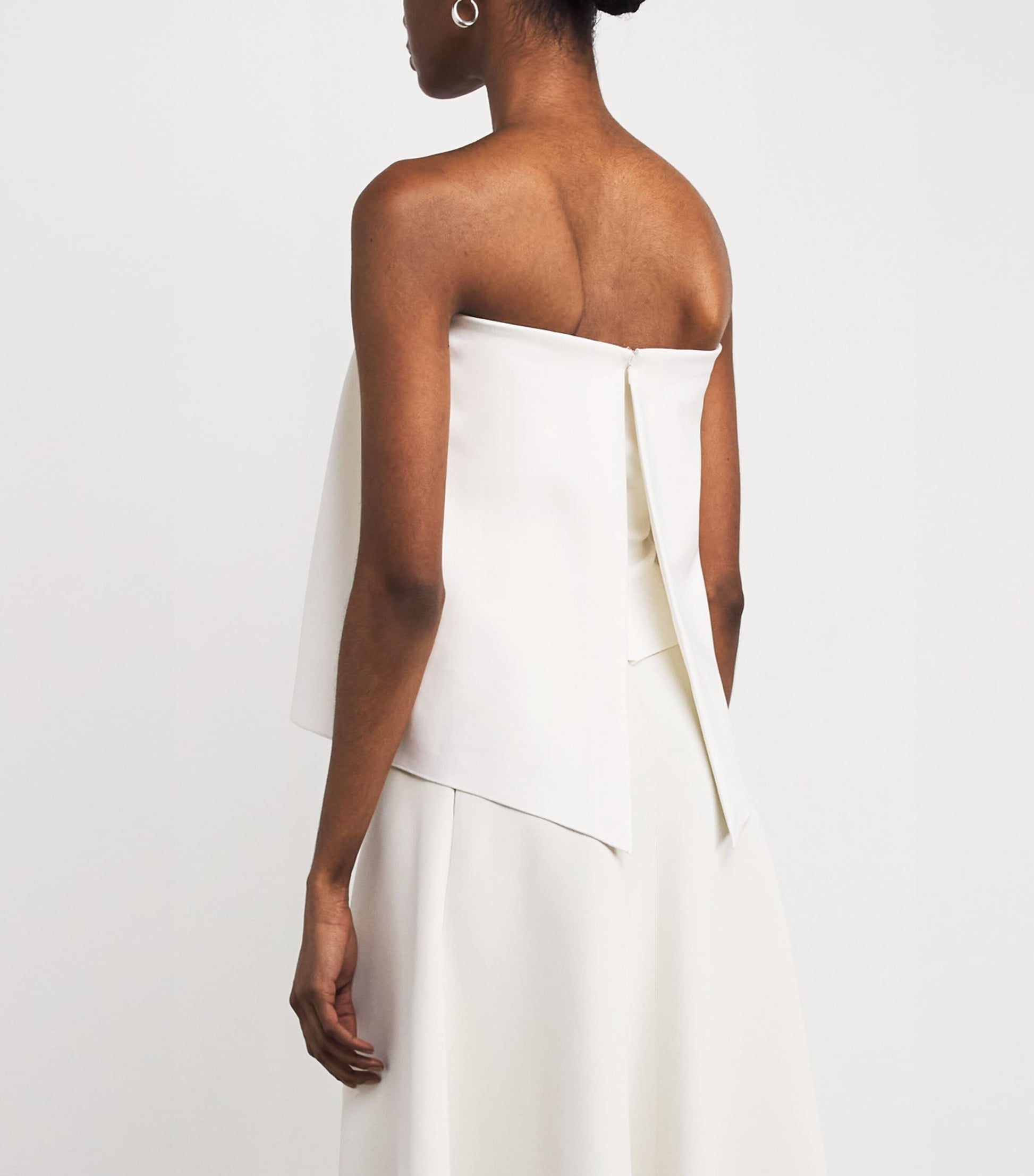 House Of Dagmar White Ruched Sleeveless Top