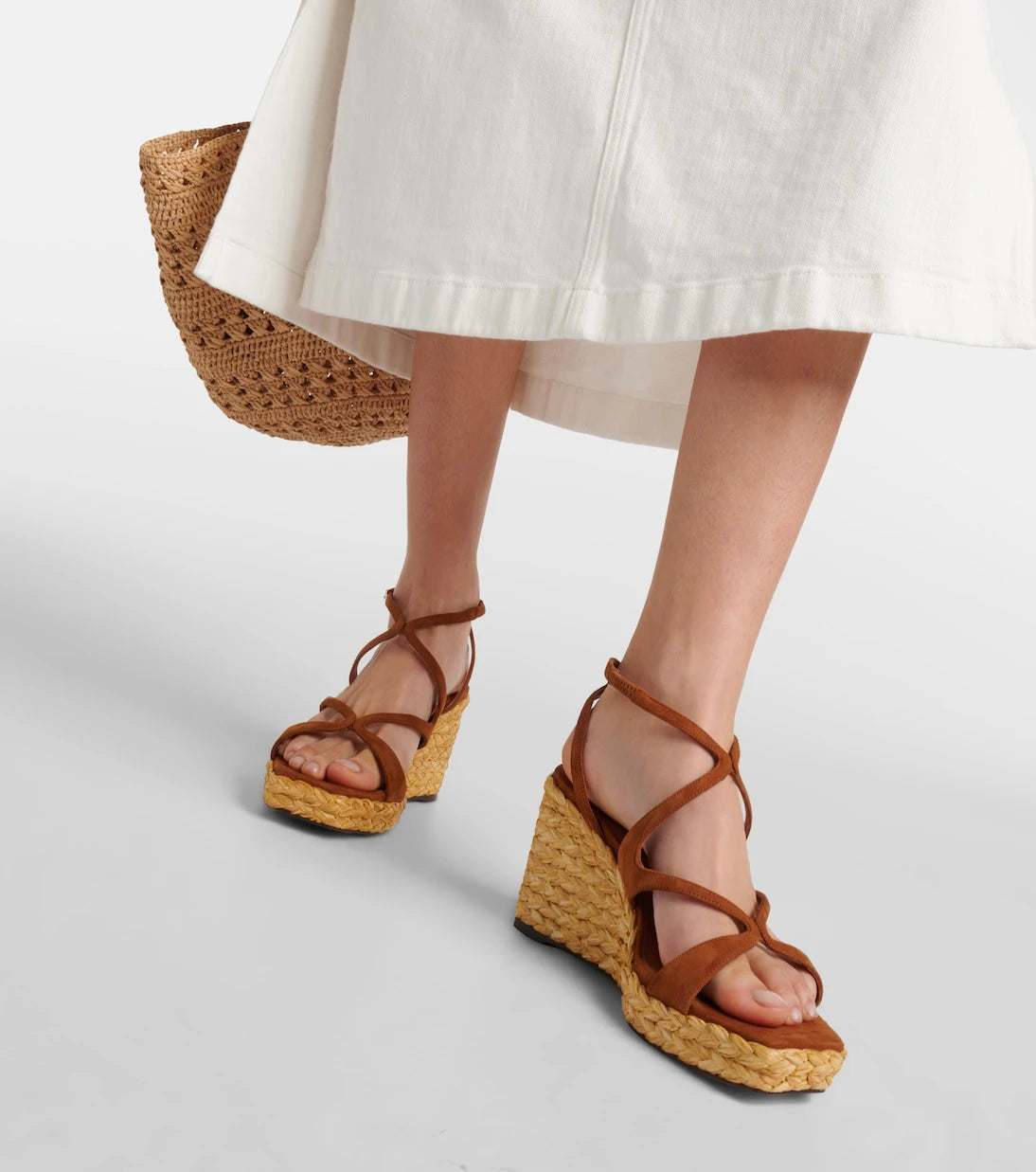 Jimmy Choo - Ayla suede espadrille wedges