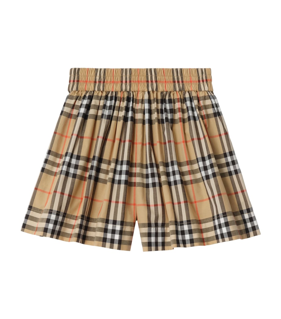 Burberry Kids Cotton Check Shorts (3-12 Years)