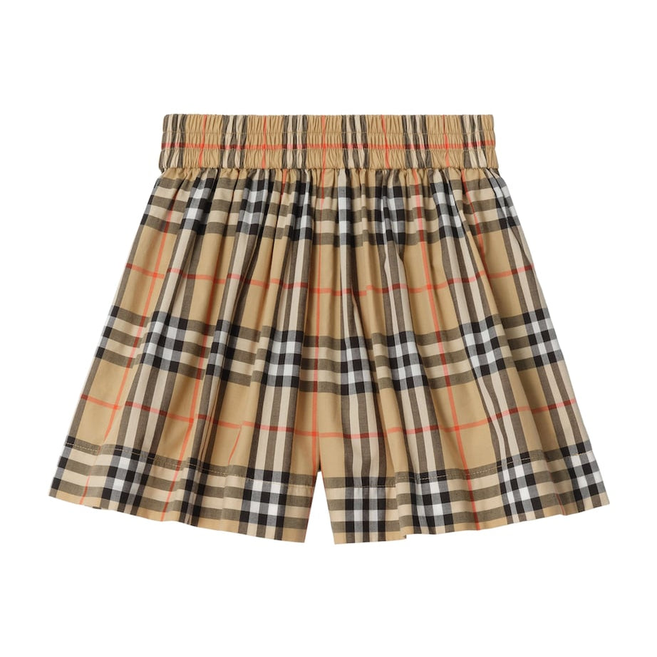 Burberry Kids Cotton Check Shorts (3-12 Years)